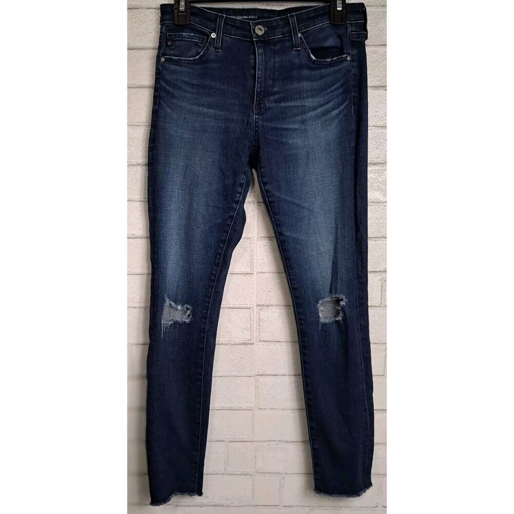 AG Adriano Goldschmied The Legging Ankle Super Skinny Jeans Women 26R Blue Denim